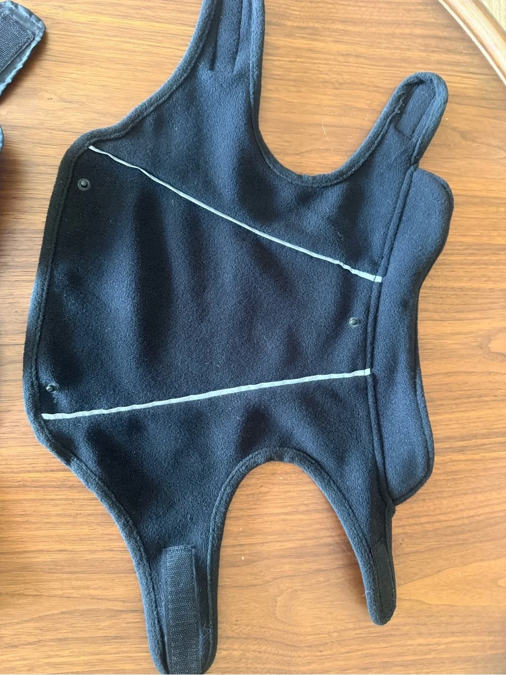 Top Paw 2-in-1 Reflective Dog Coat Fleece Jacket Black Medium